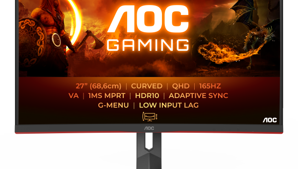 AOC annuncia il nuovo AOC GAMING CQ27G2S/BK